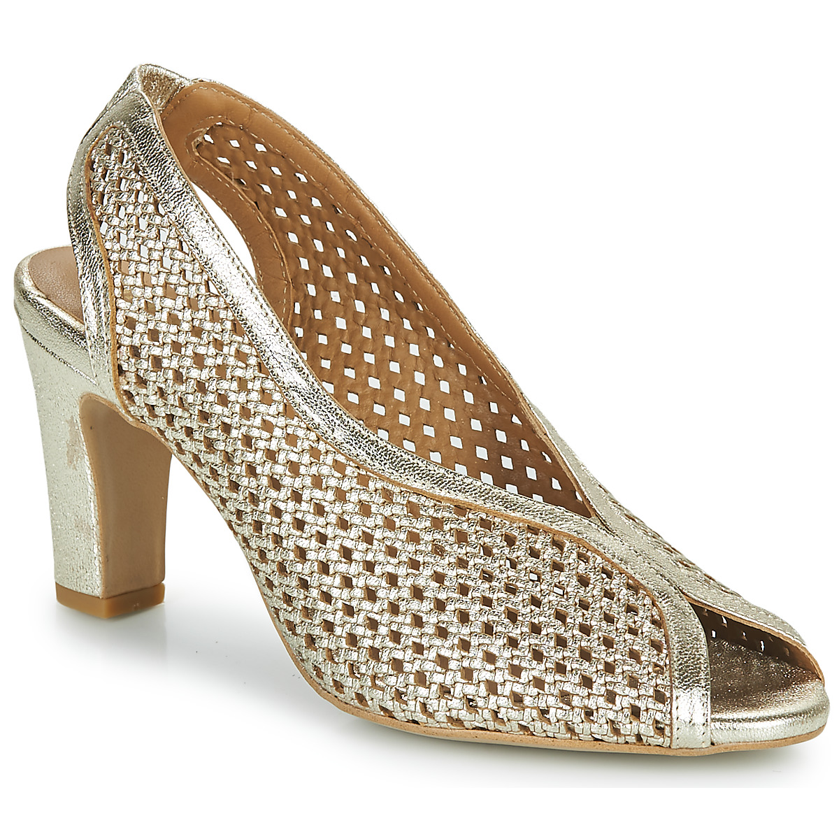 Chaussures Femme Sandales et Nu-pieds JB Martin LUXE Nappa perfo or