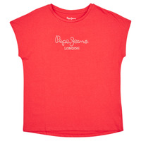 Vêtements Fille T-shirts manches courtes Pepe jeans NURIA Rouge