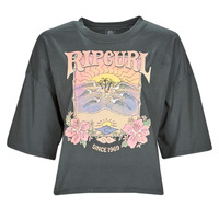 Vêtements Femme T-shirts manches courtes Rip Curl BARRELLED HERITAGE CROP Noir