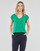 Vêtements Femme T-shirts manches courtes Pieces PCBILLO TEE LUREX STRIPES Vert