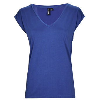 Vêtements Femme Débardeurs / T-shirts sans manche Pieces PCKAMALA TEE Bleu