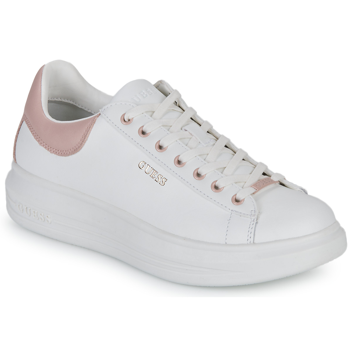 Chaussures Femme Baskets basses Guess VIBO Blanc / Rose