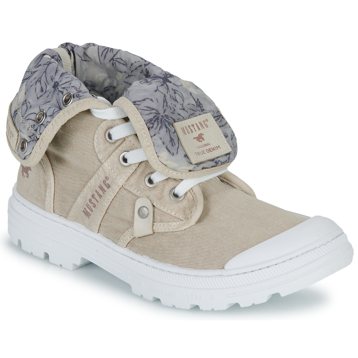 Chaussures Femme Baskets montantes Mustang 1426504 Beige