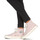 Chaussures Femme Baskets montantes Victoria TRIBU BRILLO BANDANA LON Rose / Blanc 