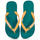 Chaussures Tongs Havaianas BRASIL LOGO Vert / Jaune