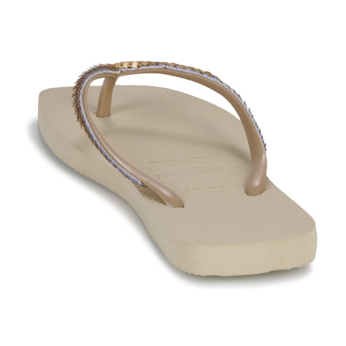 Havaianas SLIM SQUARE MAGIC SEQUIN Beige / Doré