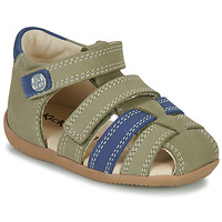 Chaussures Enfant Sandales et Nu-pieds Kickers BIPOD Kaki / Bleu