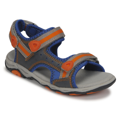 Chaussures Garçon Sandales sport Kickers KIWI Bleu / Orange