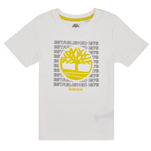 Vêtements Garçon T-shirts manches courtes Timberland T25T97-10P-J Blanc