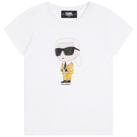 Vêtements Fille T-shirts manches courtes Karl Lagerfeld Z15417-N05-C Blanc