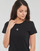 Vêtements Femme T-shirts manches courtes Calvin Klein Jeans MICRO MONO LOGO SLIM Noir