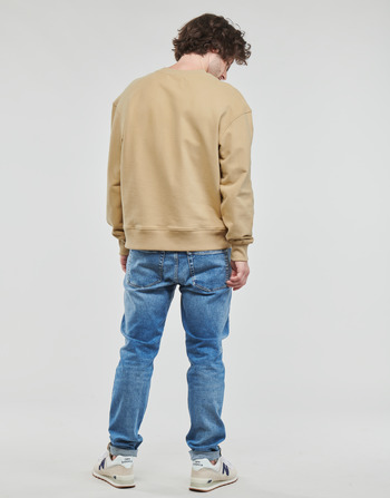 Calvin Klein Jeans SHRUNKEN BADGE CREW NECK Beige