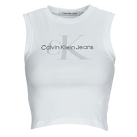 Vêtements Femme T-shirts manches courtes Calvin Klein Jeans ARCHIVAL MONOLOGO RIB TANK TOP Blanc