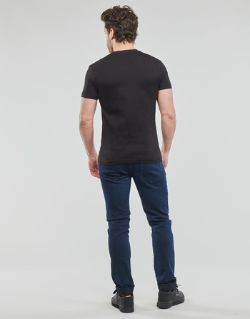 Calvin Klein Jeans TRANSPARENT STRIPE LOGO TEE Noir