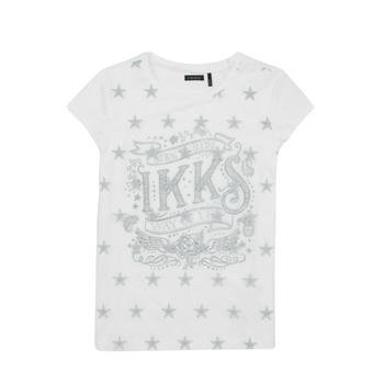 Vêtements Fille T-shirts manches courtes Ikks XW10112 Blanc