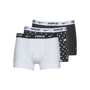 Sous-vêtements Homme Boxers Nike EVERYDAY COTTON STRETCH X3 Noir / Blanc / Noir