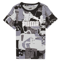 Vêtements Garçon T-shirts manches courtes Puma ESS STREET ART AOP Noir