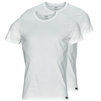 Vêtements Homme T-shirts manches courtes Lee TWIN PACK CREW Blanc