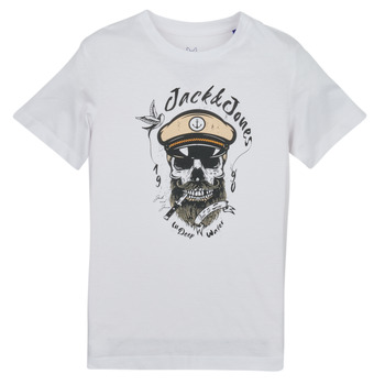 Vêtements Garçon T-shirts manches courtes Jack & Jones JORROXBURY TEE SS CREW NECK Blanc