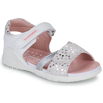 Chaussures Fille Sandales et Nu-pieds Biomecanics 232248 Blanc / Argenté