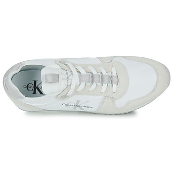Calvin Klein Jeans RUNNER SOCK LACEUP NY-LTH Blanc