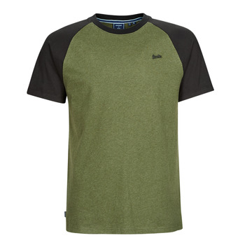 Vêtements Homme T-shirts manches courtes Superdry VINTAGE BASEBALL TEE Thrift Olive Marl / Black