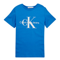 Vêtements Enfant T-shirts manches courtes Calvin Klein Jeans MONOGRAM LOGO T-SHIRT Bleu