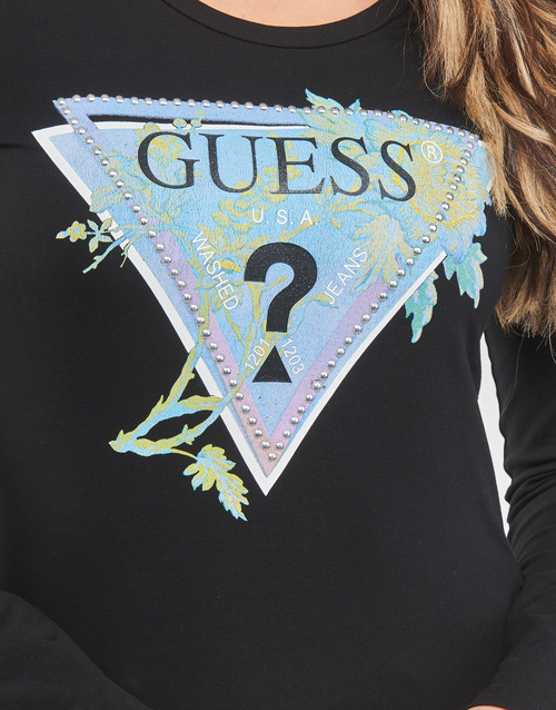 Guess LS RN ALVA TEE Noir