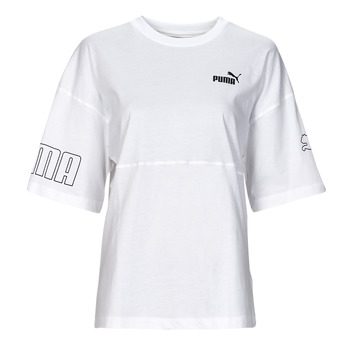 Vêtements Femme T-shirts manches courtes Puma POWER COLORBLOCK Blanc