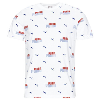 Vêtements Homme T-shirts manches courtes Puma ESS+ LOGO POWER AOP Blanc