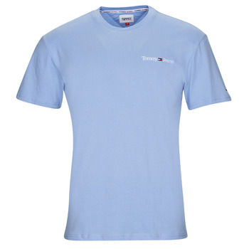 Vêtements Homme T-shirts manches courtes Tommy Jeans TJM CLSC LINEAR CHEST TEE Bleu ciel