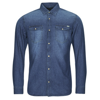 Vêtements Homme Chemises manches longues Jack & Jones JJESHERIDAN SHIRT L/S Bleu
