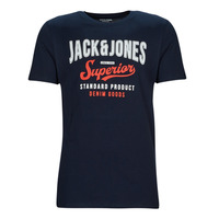 Vêtements Homme T-shirts manches courtes Jack & Jones JJELOGO TEE SS O-NECK Marine