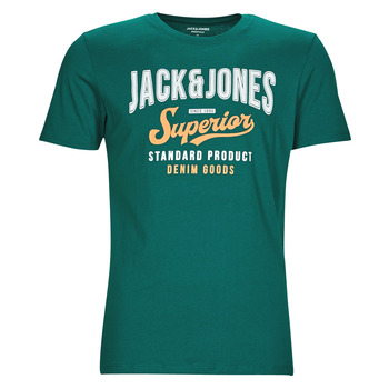 Vêtements Homme T-shirts manches courtes Jack & Jones JJELOGO TEE SS O-NECK Vert