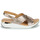 Chaussures Femme Sandales et Nu-pieds Caprice 28702 Doré / Blanc