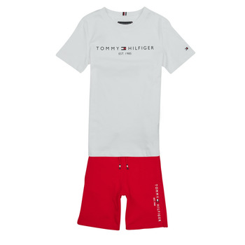 Vêtements Garçon Ensembles de survêtement Tommy Hilfiger ESSENTIAL SET Blanc / Rouge