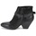 Chaussures Femme Low boots Strategia SANGLA Noir / Argent