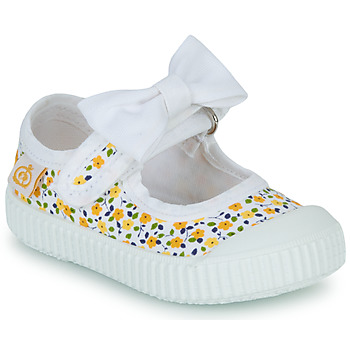 Chaussures Fille Ballerines / babies Citrouille et Compagnie OZIMINI Jaune / Multicolore / Fleurs