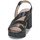 Chaussures Femme Sandales et Nu-pieds Wonders L-1011 PERGAMENA Noir