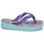 Chaussures Fille Tongs Havaianas KIDS FLORES Bleu / Violet