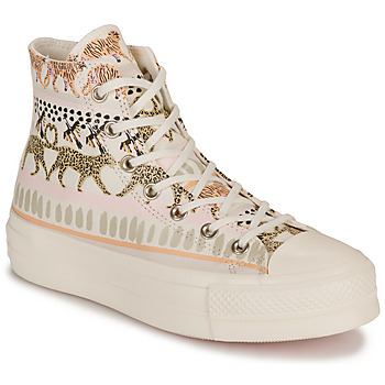 Chaussures Femme Baskets montantes Converse CHUCK TAYLOR ALL STAR  LIFT-ANIMAL ABSTRACT Blanc/Multicolore