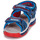 Chaussures Garçon Sandales et Nu-pieds Geox J SANDAL ANDROID BOY Bleu / Rouge