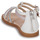 Chaussures Fille Sandales et Nu-pieds Geox J SANDAL KARLY GIRL Blanc / Rose / Argenté