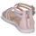 Chaussures Fille Sandales et Nu-pieds Geox J SANDAL KARLY GIRL Rose / Bleu / Mauve