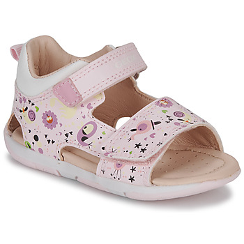 Chaussures Fille Sandales et Nu-pieds Geox B SANDAL TAPUZ GIRL Rose