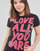 Vêtements Femme T-shirts manches courtes Desigual TS_LOVE ALL YOU ARE Noir / Multicolore