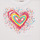 Vêtements Fille T-shirts manches courtes Desigual TS_HEART Blanc / Multicolore