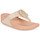 Chaussures Femme Tongs FitFlop LULU CRYSTAL-CIRCLET LEATHER TOE-POST SANDALS Blanc / Rose