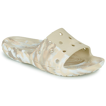 Chaussures Femme Sandales et Nu-pieds Crocs CLASSIC CROCS MARBLED SLIDE Beige / Marbre