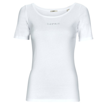 Vêtements Femme T-shirts manches courtes Esprit TSHIRT SL Blanc